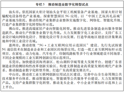 大埔县人民政府门户网站 规范性文件 广东省人民政府关于印发广东省建设国家数字经济创新发展试验区工作方案的通知